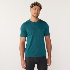 Smartwool Men's Twilight Blue Teal Merino Wool T-Shirt
Base Layer